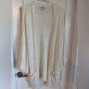 Old Navy White Knit Cardigan